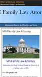 Mobile Screenshot of mnfamilylawattorney.com