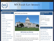 Tablet Screenshot of mnfamilylawattorney.com